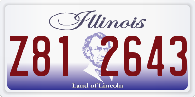 IL license plate Z812643