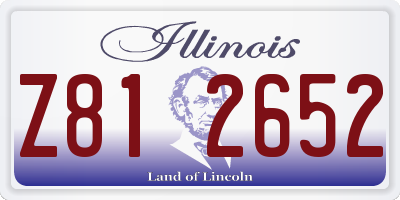 IL license plate Z812652