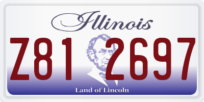 IL license plate Z812697