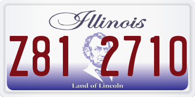 IL license plate Z812710