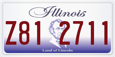 IL license plate Z812711