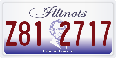 IL license plate Z812717