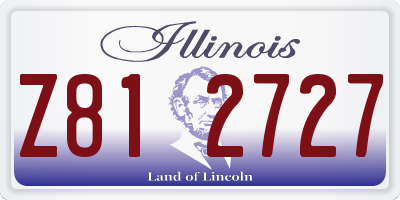 IL license plate Z812727