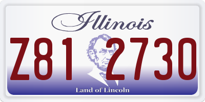 IL license plate Z812730