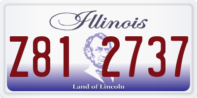 IL license plate Z812737