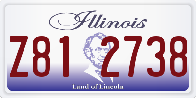IL license plate Z812738