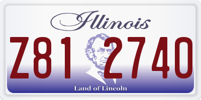 IL license plate Z812740