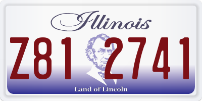 IL license plate Z812741