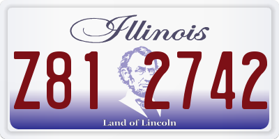 IL license plate Z812742