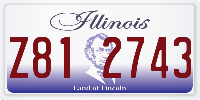 IL license plate Z812743