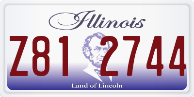 IL license plate Z812744