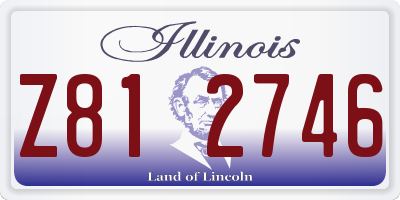 IL license plate Z812746
