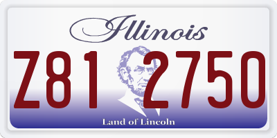 IL license plate Z812750