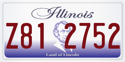 IL license plate Z812752