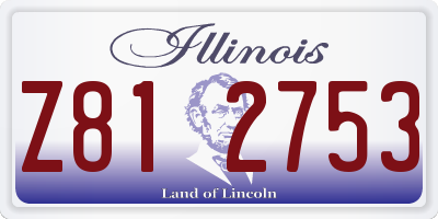 IL license plate Z812753
