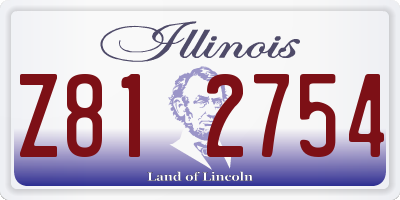 IL license plate Z812754