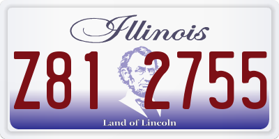 IL license plate Z812755