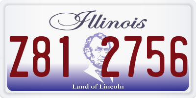 IL license plate Z812756