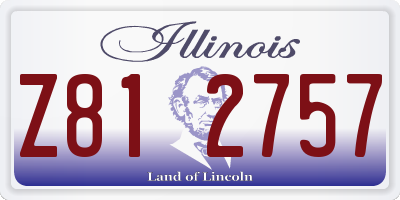 IL license plate Z812757