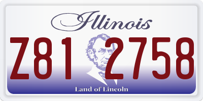 IL license plate Z812758
