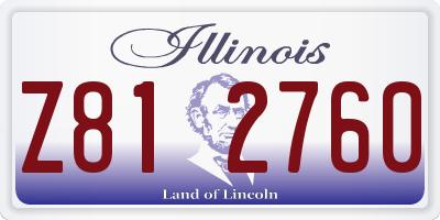 IL license plate Z812760