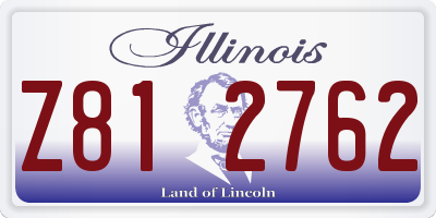 IL license plate Z812762