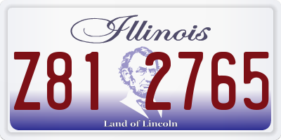 IL license plate Z812765