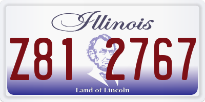 IL license plate Z812767