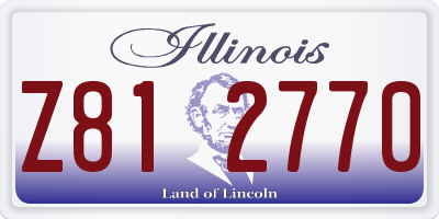 IL license plate Z812770