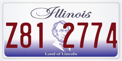 IL license plate Z812774