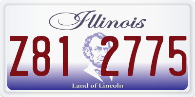 IL license plate Z812775