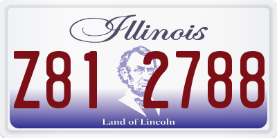 IL license plate Z812788