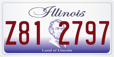 IL license plate Z812797
