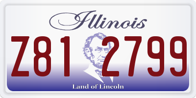 IL license plate Z812799