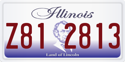 IL license plate Z812813