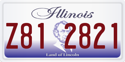 IL license plate Z812821