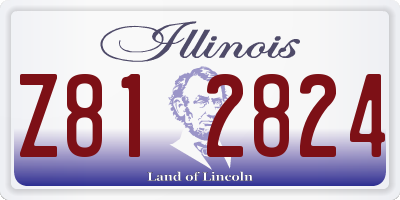 IL license plate Z812824