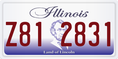 IL license plate Z812831