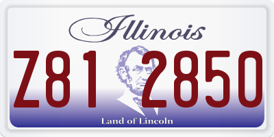 IL license plate Z812850