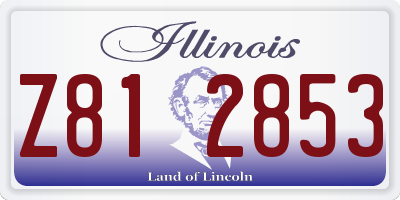 IL license plate Z812853