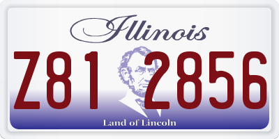 IL license plate Z812856