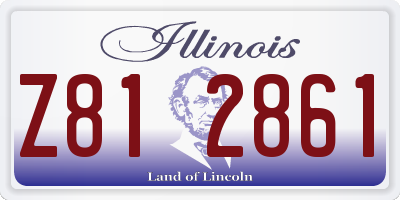 IL license plate Z812861