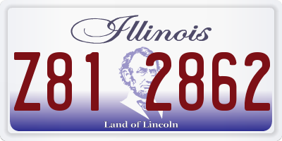 IL license plate Z812862