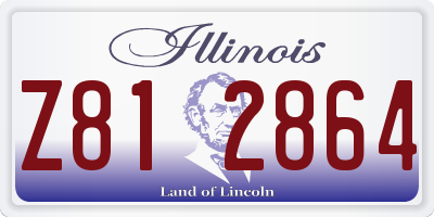 IL license plate Z812864