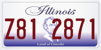 IL license plate Z812871
