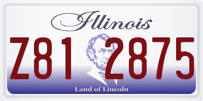IL license plate Z812875