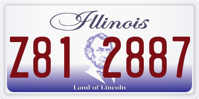 IL license plate Z812887