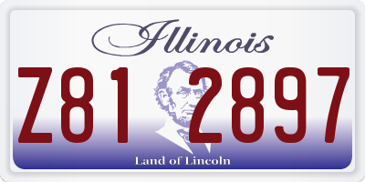 IL license plate Z812897