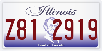 IL license plate Z812919