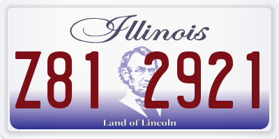IL license plate Z812921